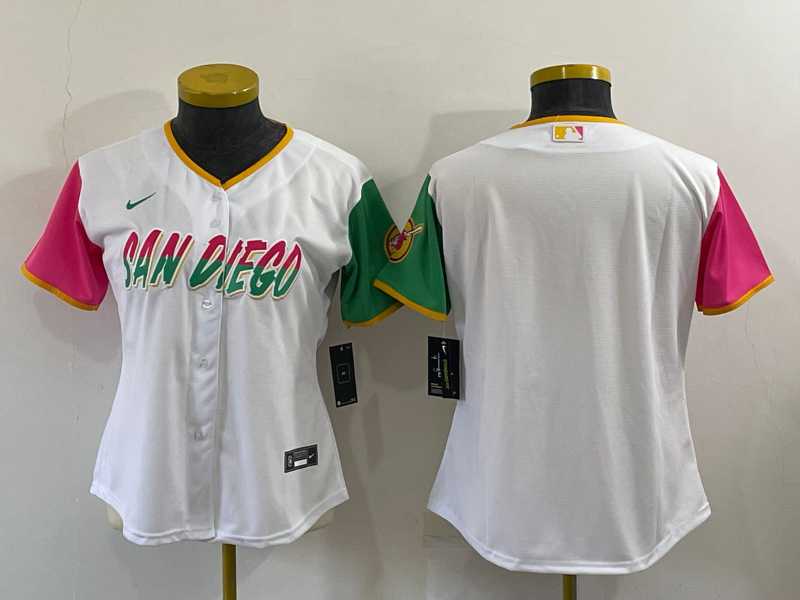 Women Padres Blank White Nike 2022 City Connect Cool Base Jersey,We sell and wholesale Women Padres Blank White Nike 2022 City Connect Cool Base Jersey on line form chian!